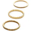 Ana Luisa Adrianna Set Of 3 Band Rings