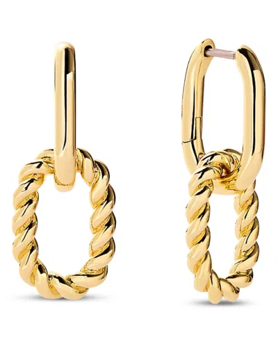 Ana Luisa Ash Double Mini Gold-plated Drop Earrings