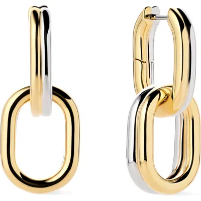 Ana Luisa Ash Two-tone Double Hoop Earrings In Pink