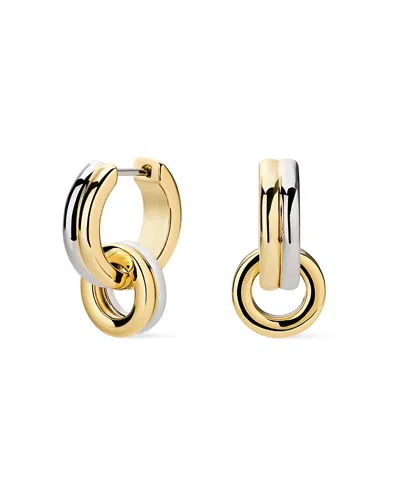 Ana Luisa Asher Huggie Drop Earrings In Gold/silver