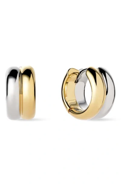 Ana Luisa Asher Huggie Hoop Earrings In Brown