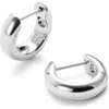 Ana Luisa Bold Huggie Hoops In Silver