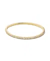 Ana Luisa Brass And Cubic Zirconia Juliette Gold Bangle Bracelet In Gold