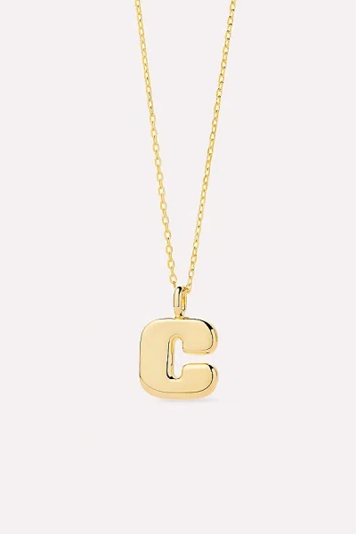 Ana Luisa Letter Necklace In Gold