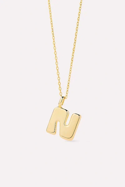 Ana Luisa Letter Necklace In Gold