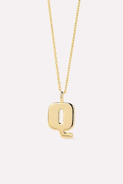 Ana Luisa Letter Necklace In Gold