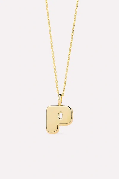 Ana Luisa Letter Necklace In Gold