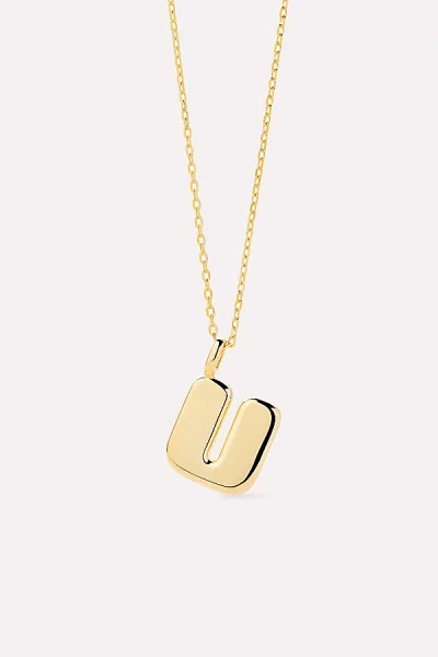 Ana Luisa Letter Necklace In Gold