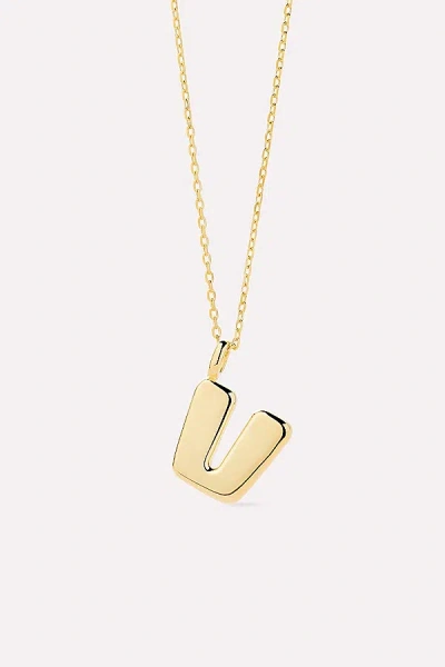 Ana Luisa Letter Necklace In Gold