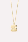 Ana Luisa Letter Necklace In Gold