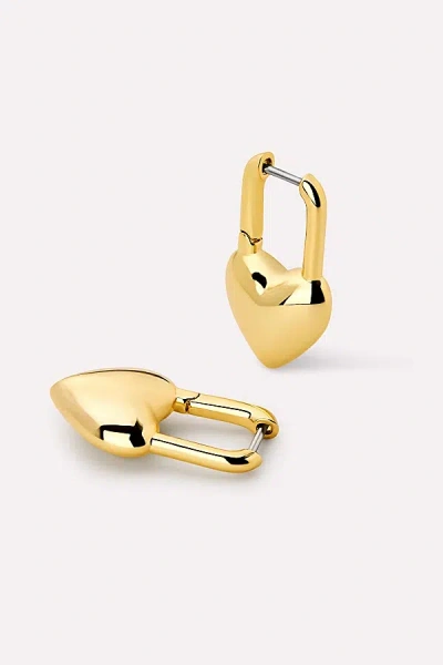 Ana Luisa Cameron Heart Earrings In Gold, Women's At Urban Outfitters