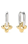 Ana Luisa Cassia Drop Hoop Earrings In Metallic