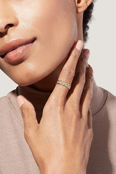 Ana Luisa Chloe Band Ring In Gold, Women's At Urban Outfitters