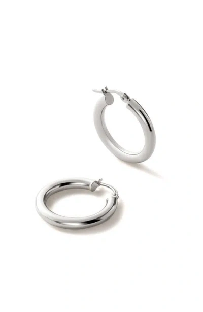 Ana Luisa Chunky Gold Hoop Earrings In White Gold