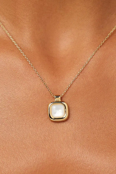 Ana Luisa Clara Mother Of Pearl Gold Pendant