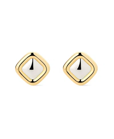 Ana Luisa Clara Two Tone Stud Earring In Gold