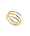 Ana Luisa Claw Ring - Oren Triple In Gold