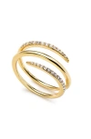 Ana Luisa Oren Triple Claw Ring In Gold