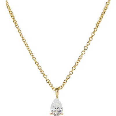 Ana Luisa Delicate Solitaire Pendant In Gold