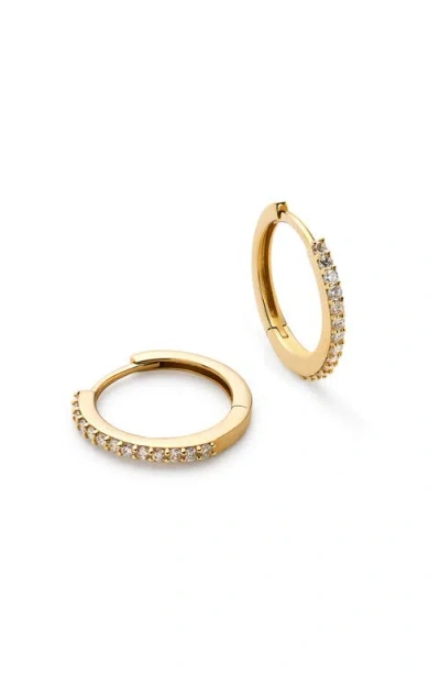 Ana Luisa Diamond Hoop Earrings In Gold