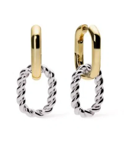 Ana Luisa Double Hoop Earrings Ash Double In Pattern