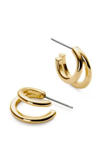 Ana Luisa Scarlett Double Hoop Earrings In Gold