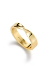 Ana Luisa Eliora Twisted Band Ring In Gold