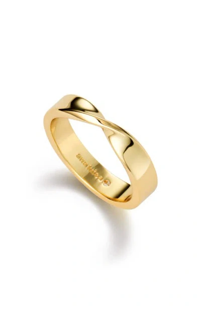 Ana Luisa Eliora Twisted Band Ring In Gold