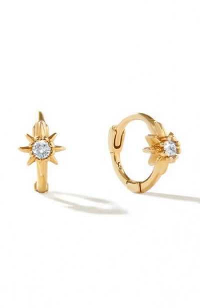 Ana Luisa Elios Huggie Hoop Earrings In Gold