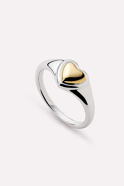 Ana Luisa Elysia Signet Ring In Two/tone, Women's At Urban Outfitters