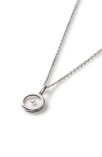 Ana Luisa Floating Diamond Necklace In Green