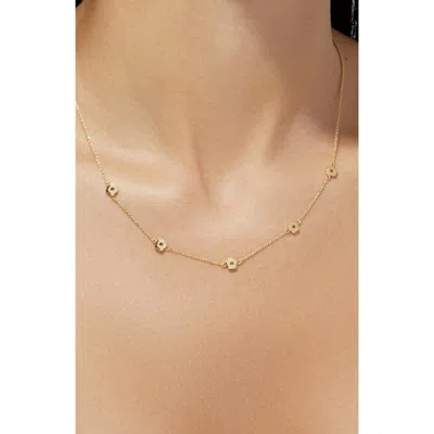 Ana Luisa Rowena Flower Station Necklace In Gold