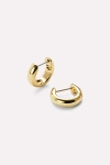 Ana Luisa Giulia Bold Huggie Hoops In Gold, Women's At Urban Outfitters
