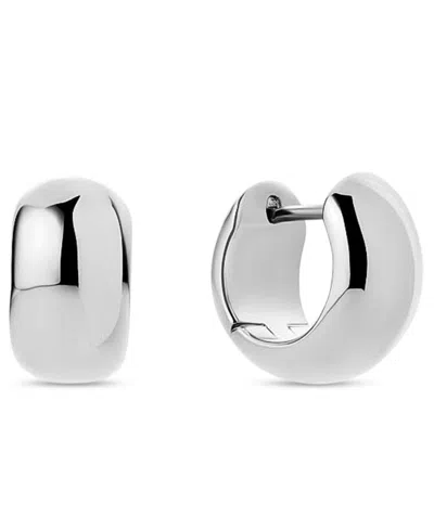 Ana Luisa Giulia Bold Silver Hoop Earrings In Metallic