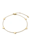 Ana Luisa Stainless Steel Wylie Gold Anklet In Gold