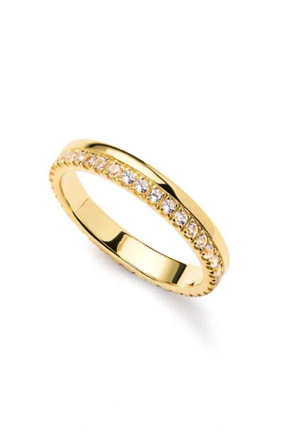 Ana Luisa Celine Cubic Zirconia Double Band Stackable Ring In Gold