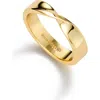 Ana Luisa Eliora Twisted Band Ring In Gold