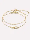 Ana Luisa 10k Gold Link Bracelet Set