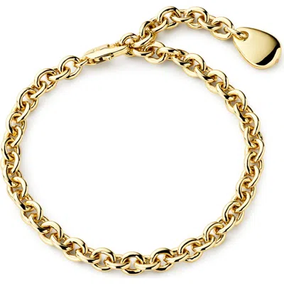 Ana Luisa Gold Charm Bracelet In Pink