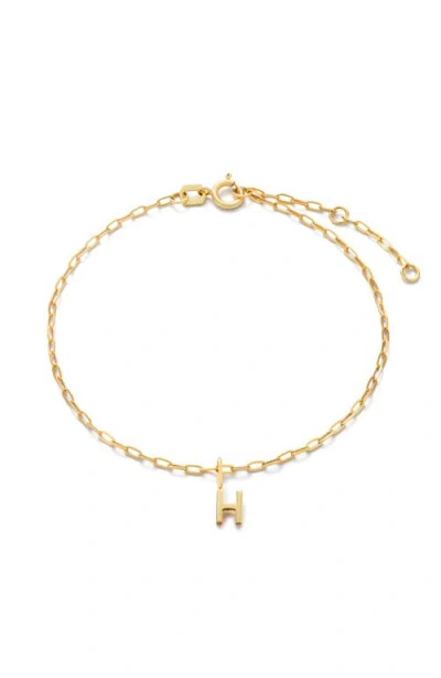 Ana Luisa Gold Charm Letter Bracelet In H