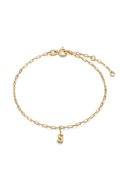 Ana Luisa 10k Gold Letter Bracelet In S