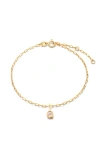 Ana Luisa Gold Charm Letter Bracelet In Q