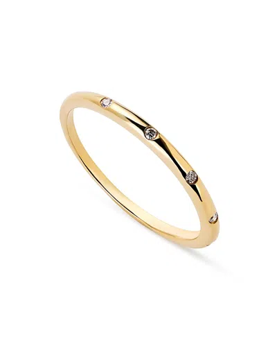 Ana Luisa Gold Diamond Station Band Ring