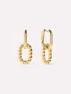 Ana Luisa Ash Double Mini Gold Drop Earrings