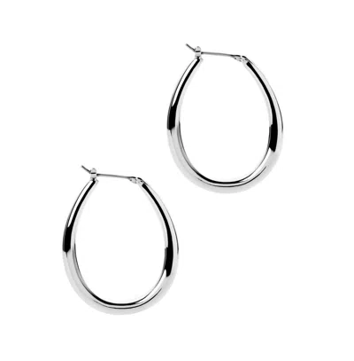 Ana Luisa Gold Hoop Earrings In Silver