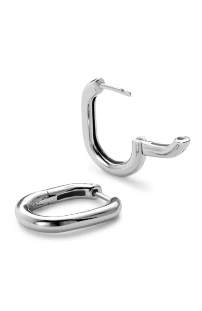 Ana Luisa Gold Hoop Earrings In Silver