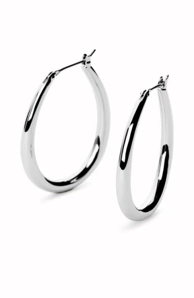 Ana Luisa Gold Hoop Earrings In Silver