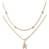 Ana Luisa 10k Gold Layered Letter Necklace