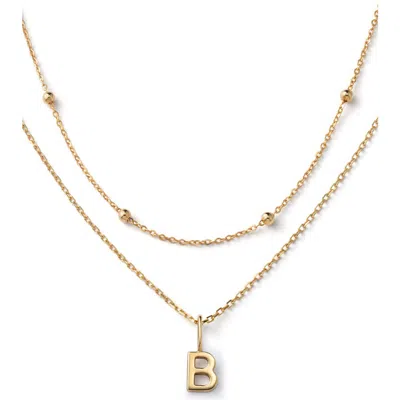 ANA LUISA ANA LUISA GOLD LAYERED LETTER NECKLACE