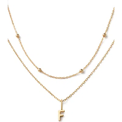 ANA LUISA ANA LUISA GOLD LAYERED LETTER NECKLACE